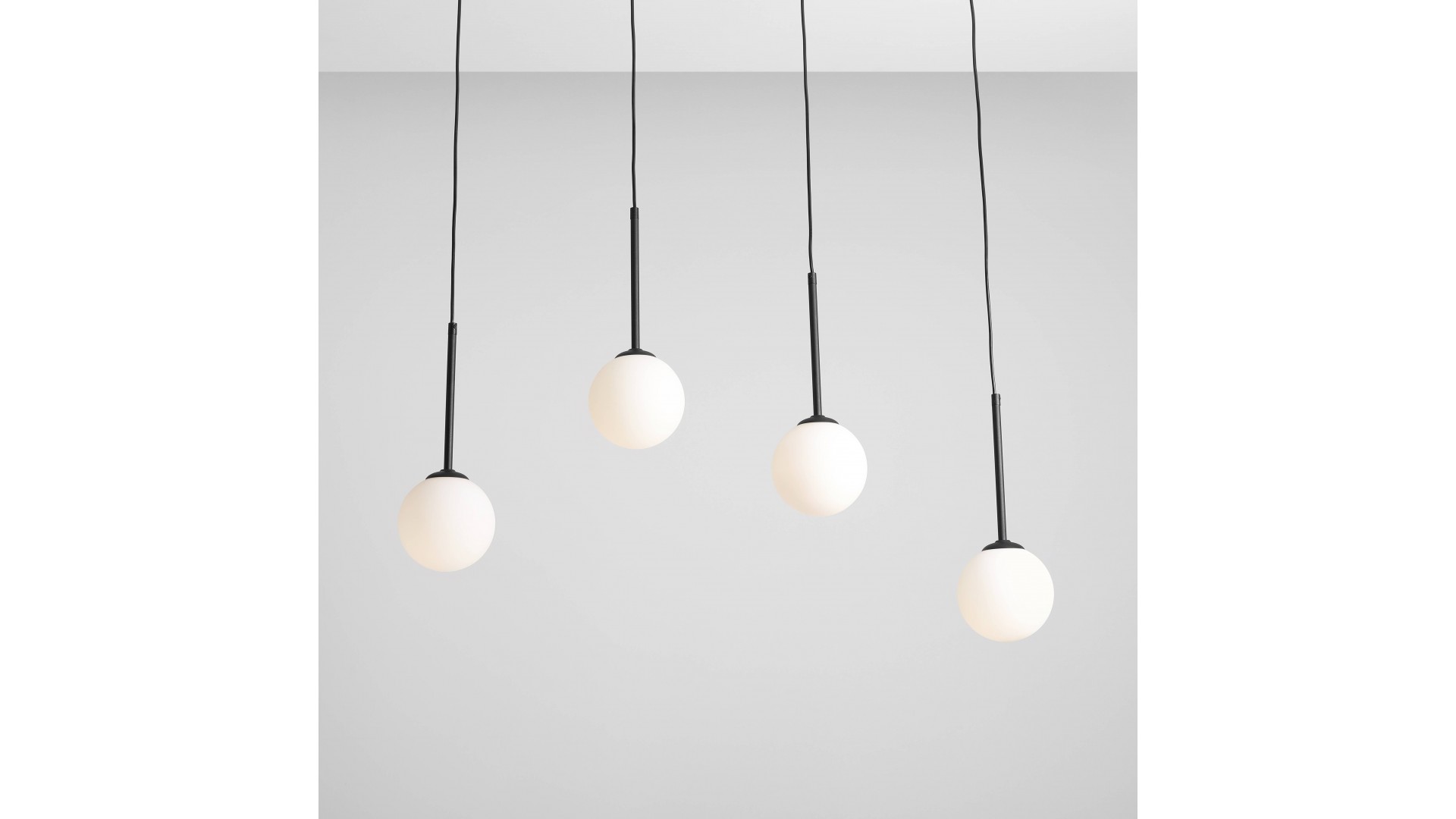LAMPA WISZĄCA BOSSO 4 BLACK ALDEX 1087L1