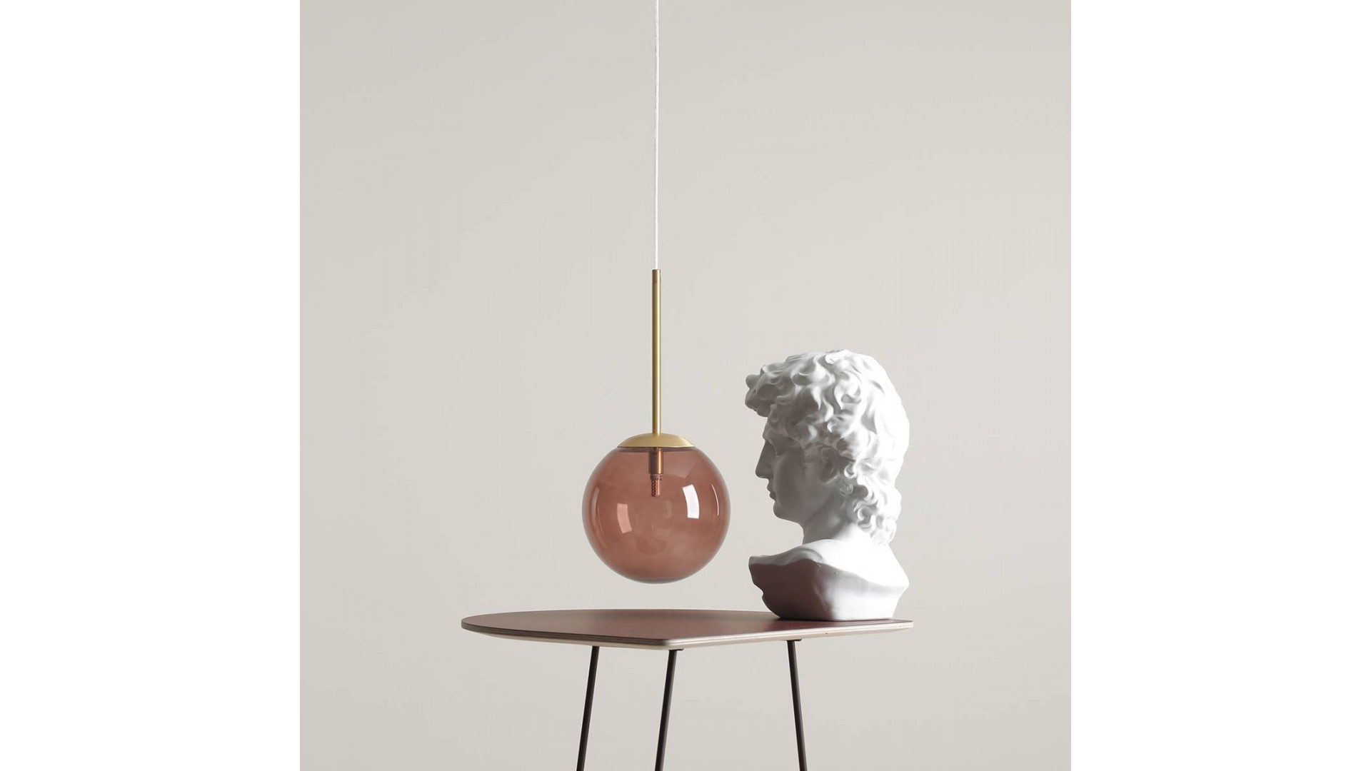 LAMPA WISZĄCA BOSSO MINI 20 MULTICOLOUR (CHOCO CREAM) ALDEX 1119XS40_CK 