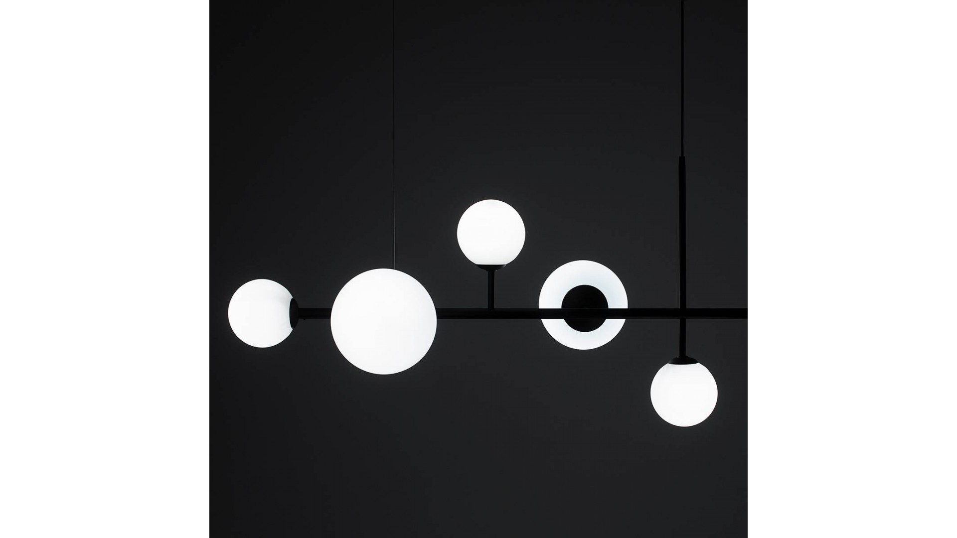 LAMPA WISZĄCA DIONE 6 BLACK ALDEX 1092K1