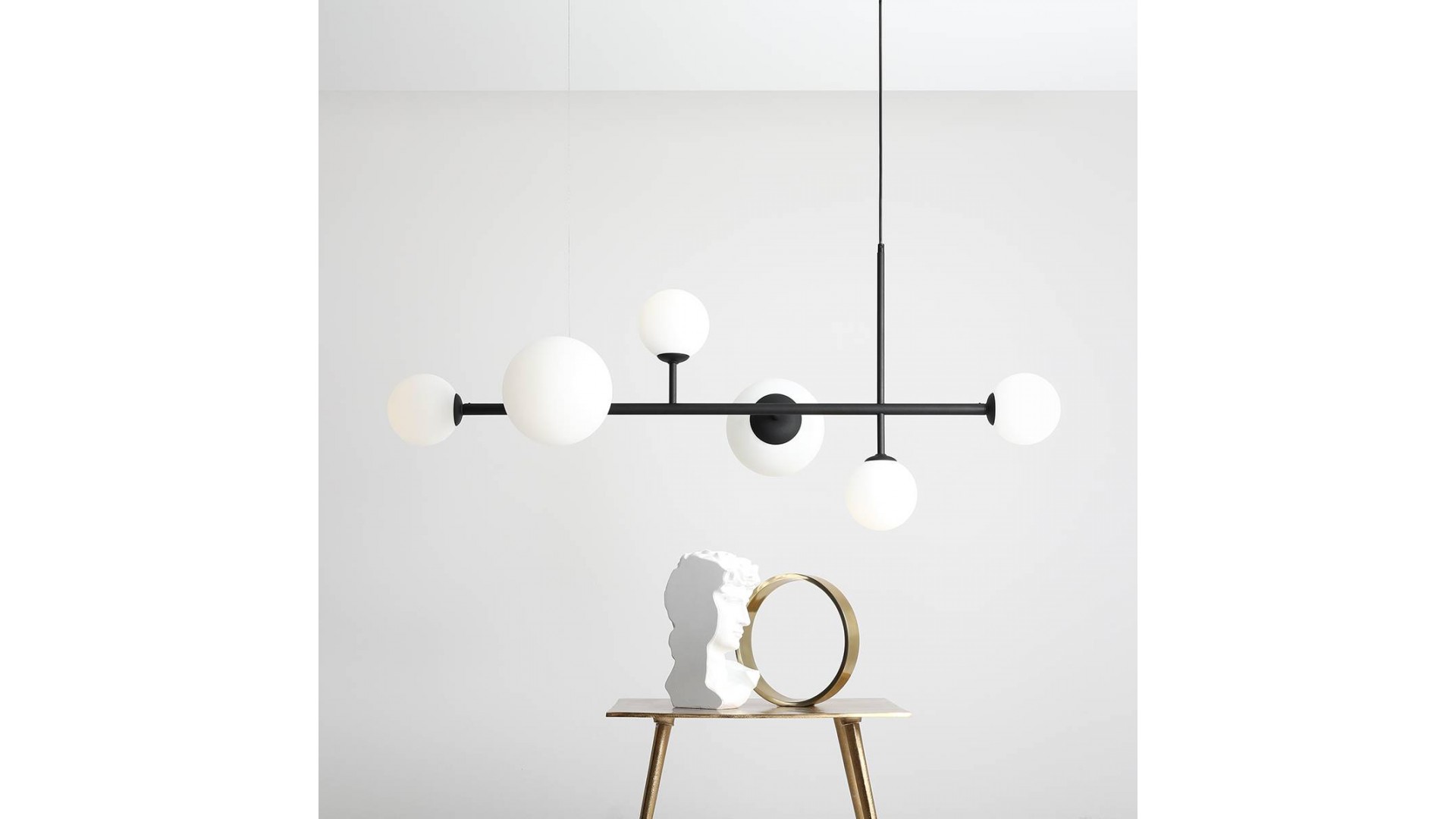 LAMPA WISZĄCA DIONE 6 BLACK ALDEX 1092K1