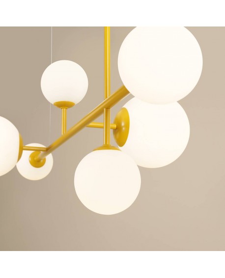 LAMPA WISZĄCA DIONE 6 MUSTARD ALDEX 1092K14