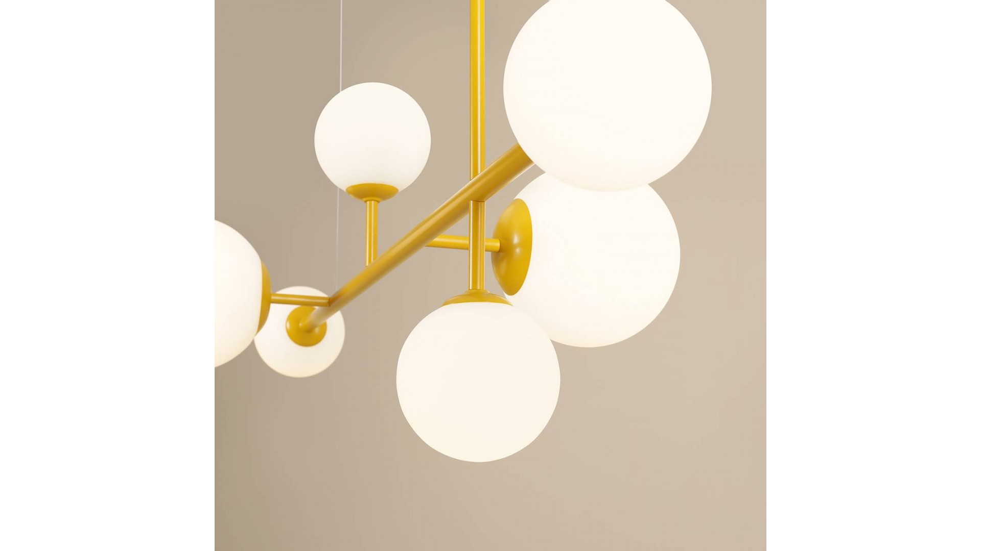 LAMPA WISZĄCA DIONE 6 MUSTARD ALDEX 1092K14