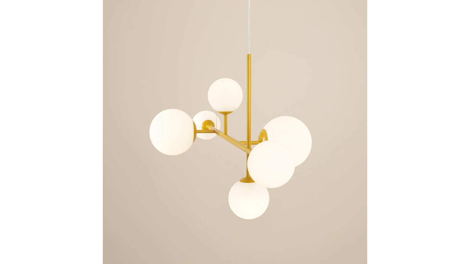 LAMPA WISZĄCA DIONE 6 MUSTARD ALDEX 1092K14