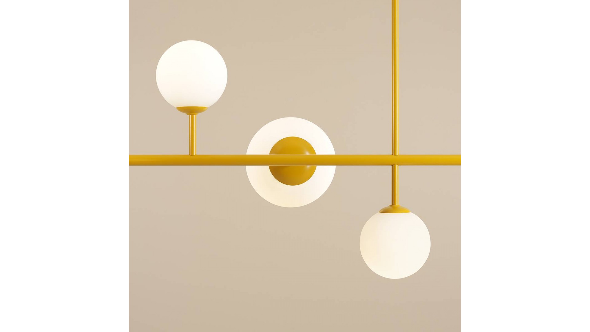 LAMPA WISZĄCA DIONE 6 MUSTARD ALDEX 1092K14