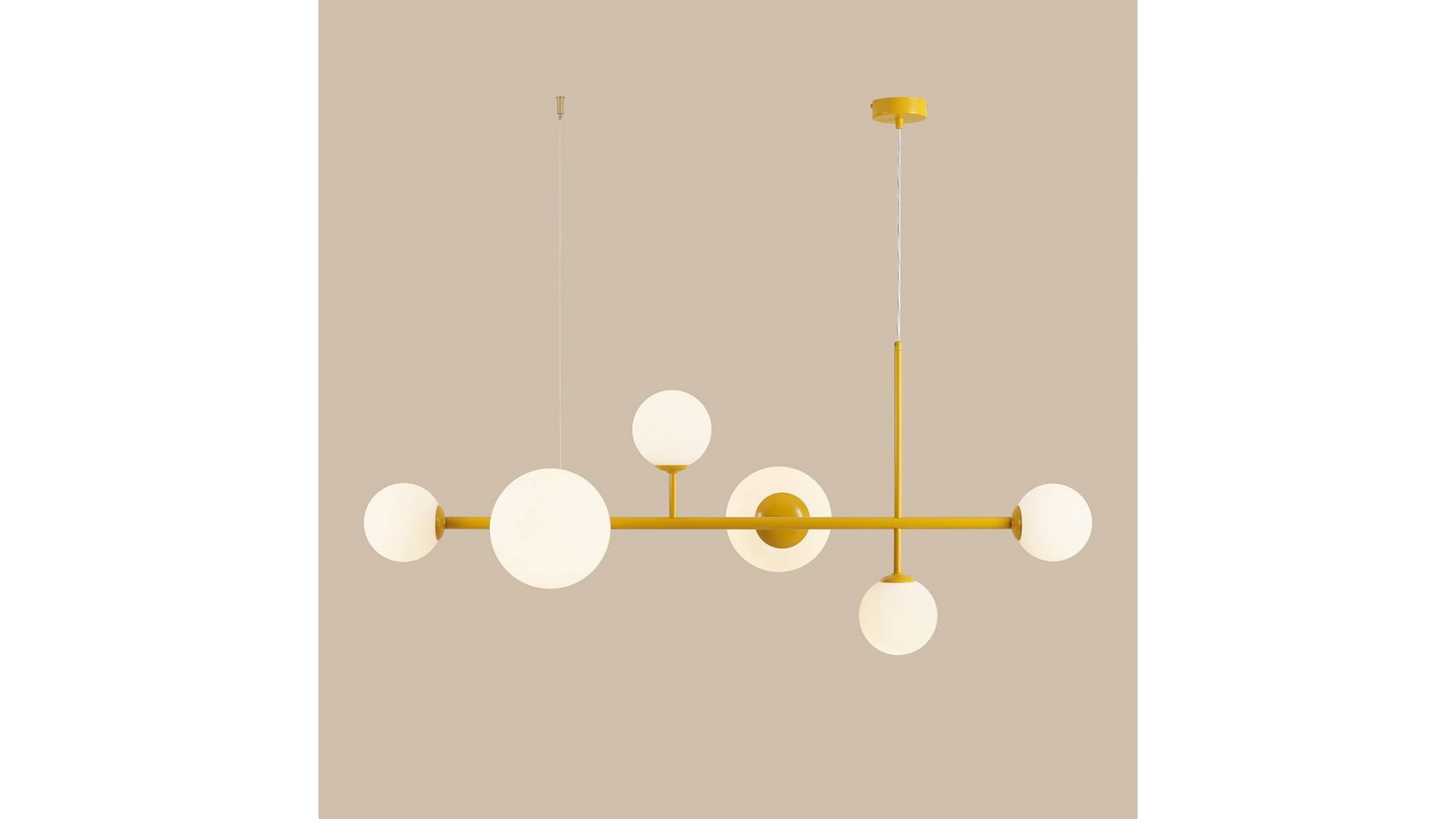 LAMPA WISZĄCA DIONE 6 MUSTARD ALDEX 1092K14