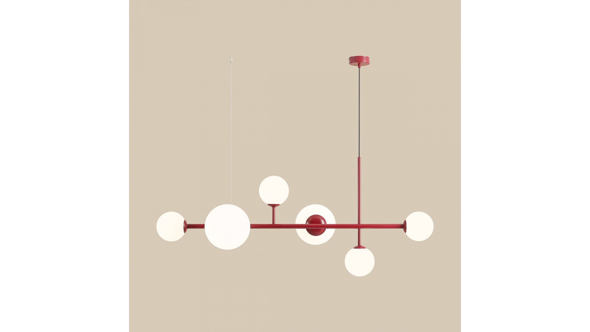 LAMPA WISZĄCA DIONE 6 RED WINE ALDEX 1092K15