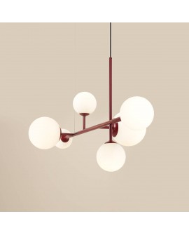 LAMPA WISZĄCA DIONE 6 RED WINE ALDEX 1092K15