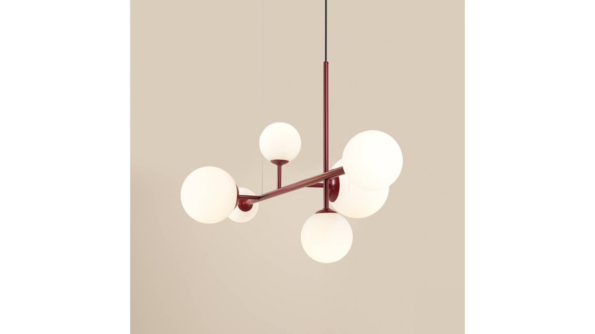 LAMPA WISZĄCA DIONE 6 RED WINE ALDEX 1092K15