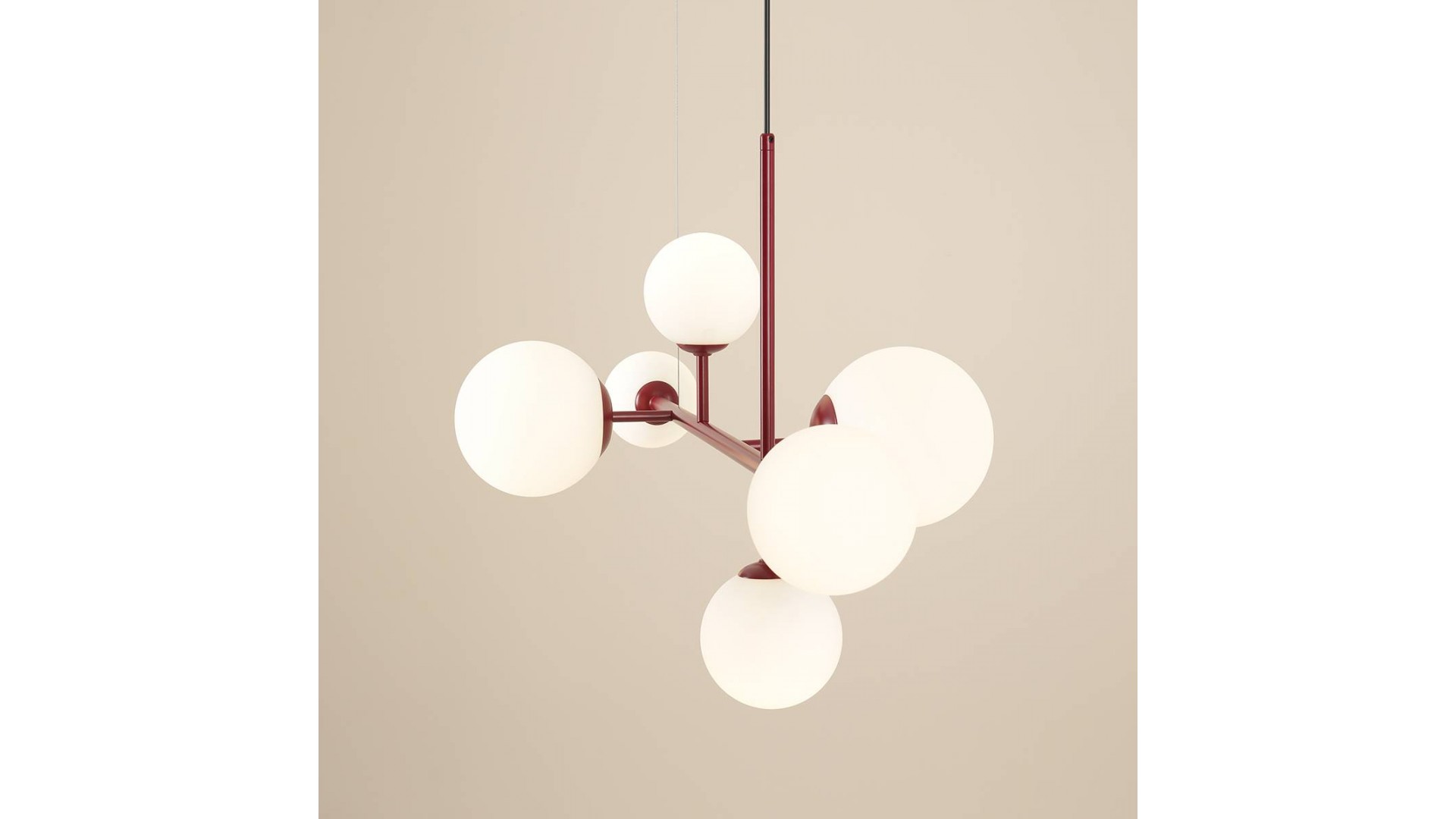 LAMPA WISZĄCA DIONE 6 RED WINE ALDEX 1092K15