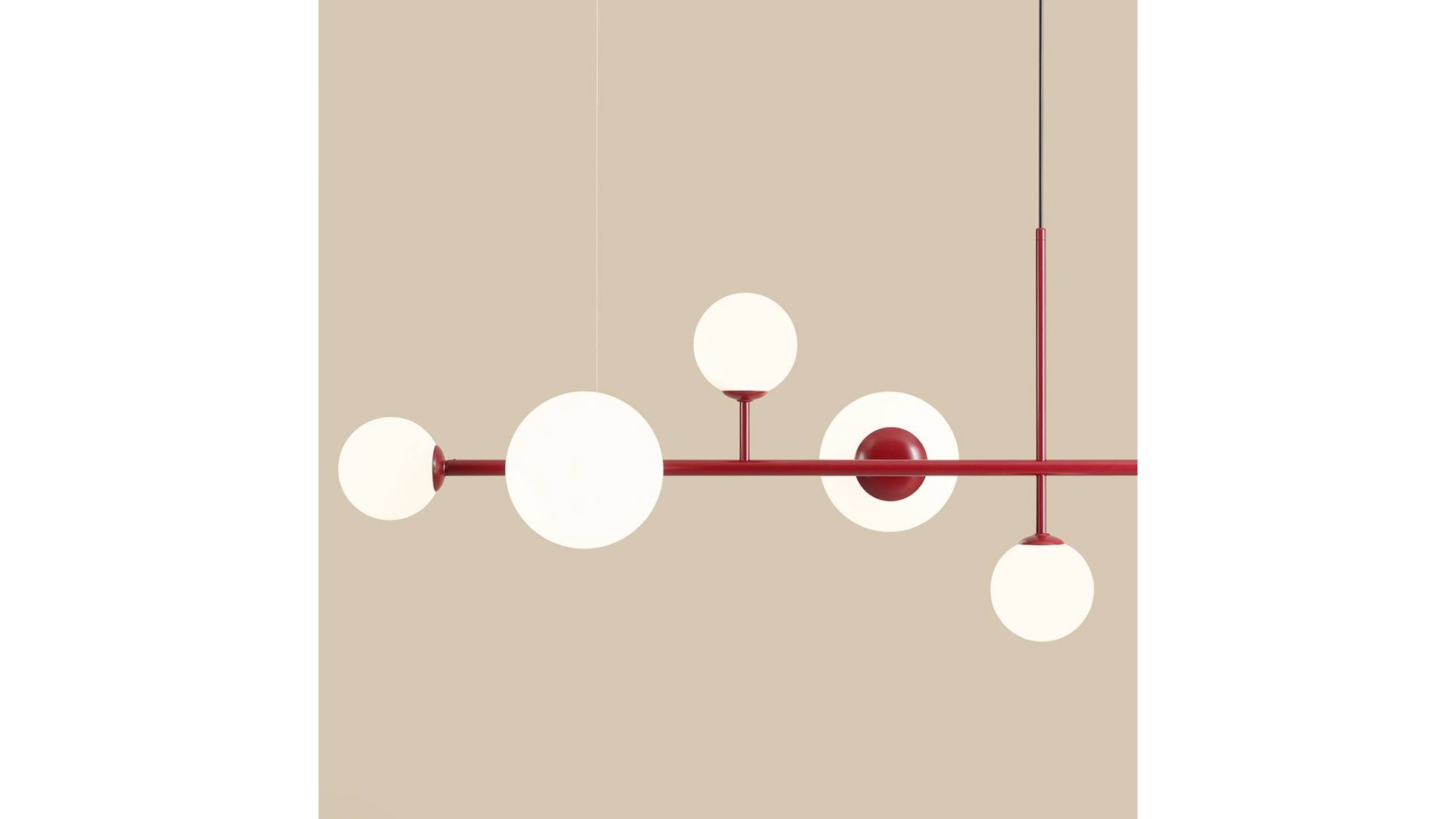LAMPA WISZĄCA DIONE 6 RED WINE ALDEX 1092K15