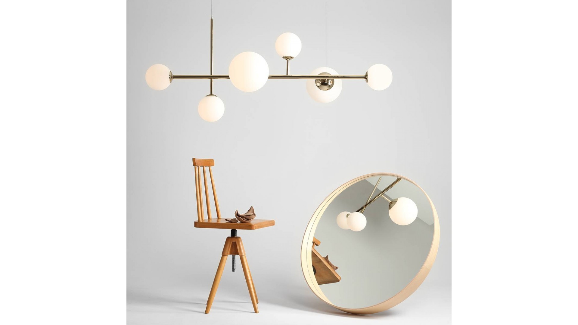 LAMPA WISZĄCA DIONE 6 GOLD ALDEX 1092K30