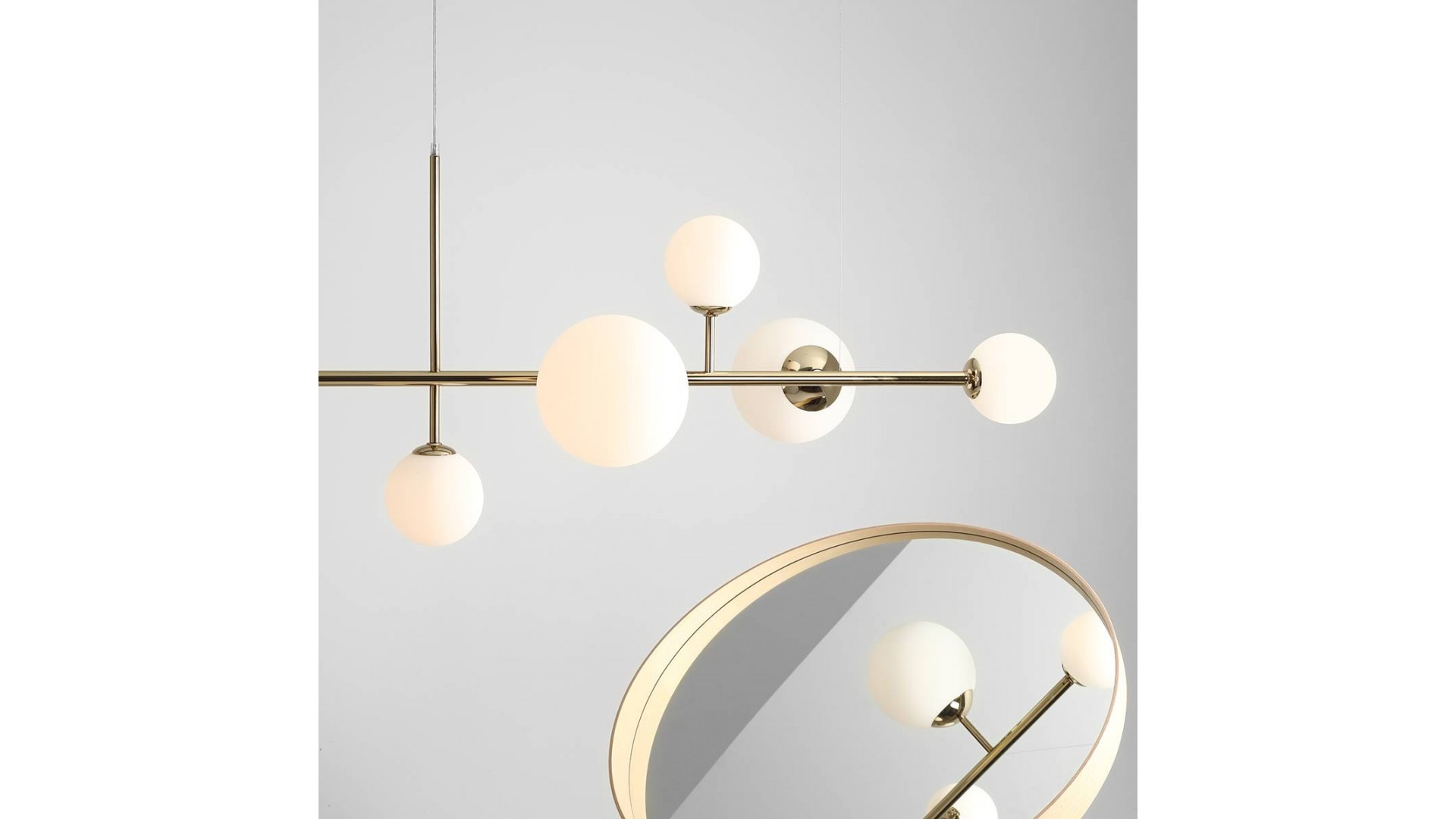 LAMPA WISZĄCA DIONE 6 GOLD ALDEX 1092K30