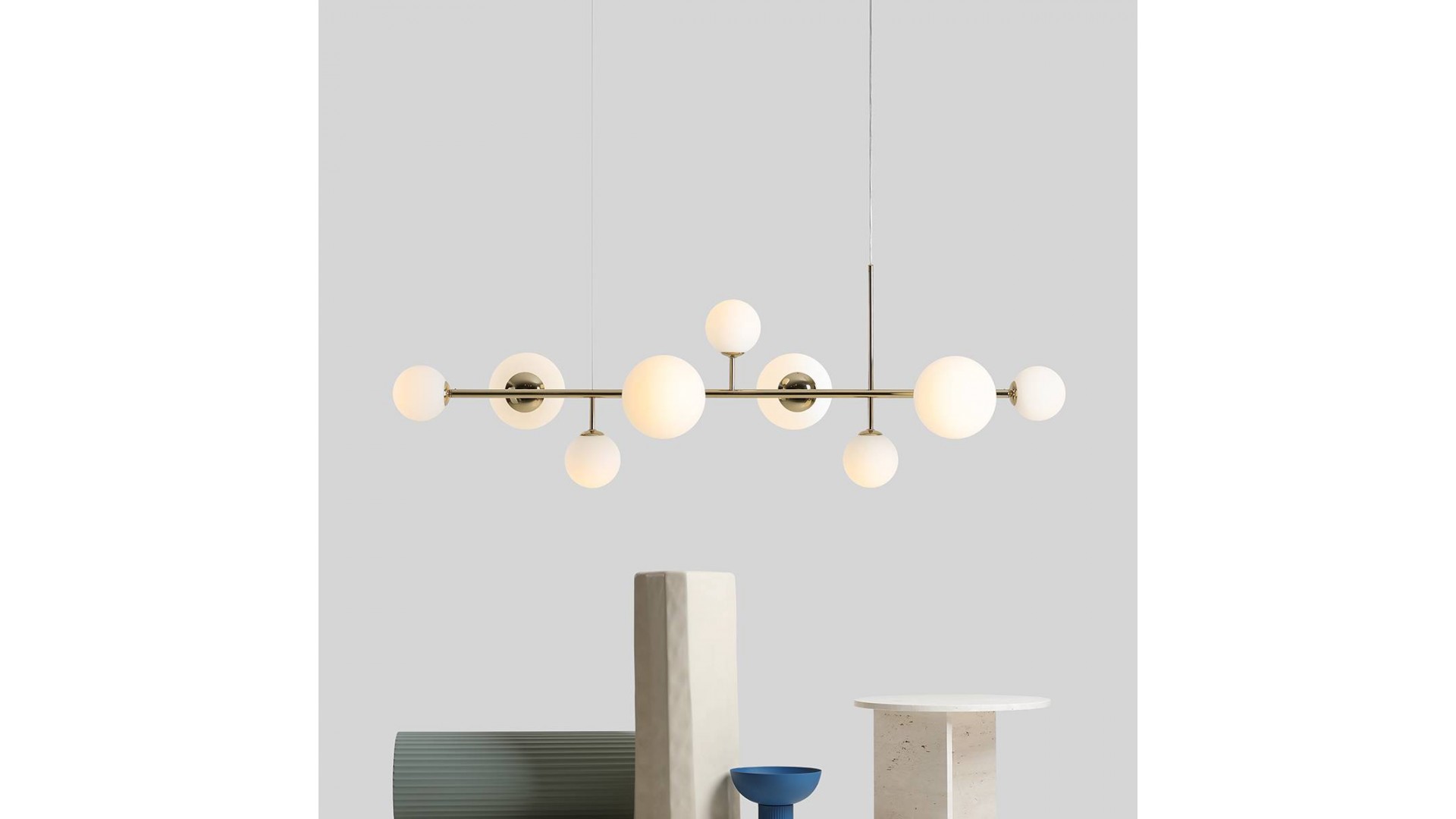 LAMPA WISZĄCA DIONE 9 GOLD ALDEX 1092N30