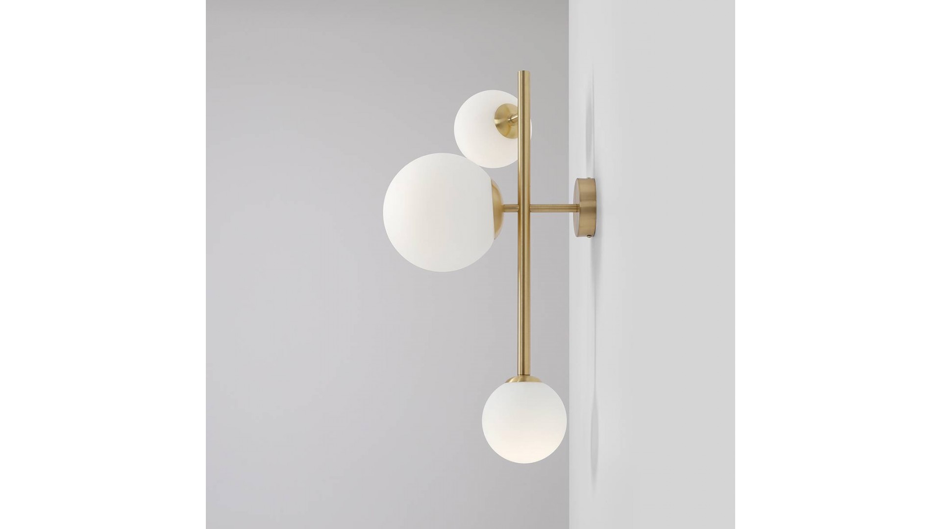 KINKIET DIONE 3 BRASS ALDEX 1092Y40