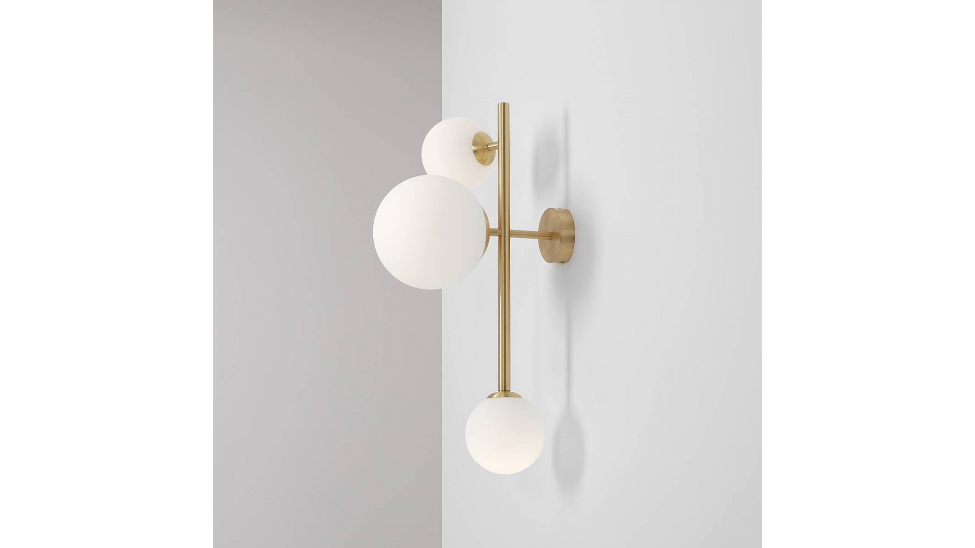 KINKIET DIONE 3 BRASS ALDEX 1092Y40