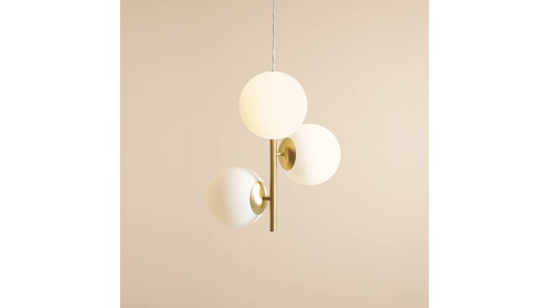 LAMPA WISZĄCA FIN 3 BRASS M ALDEX 1120E40_M