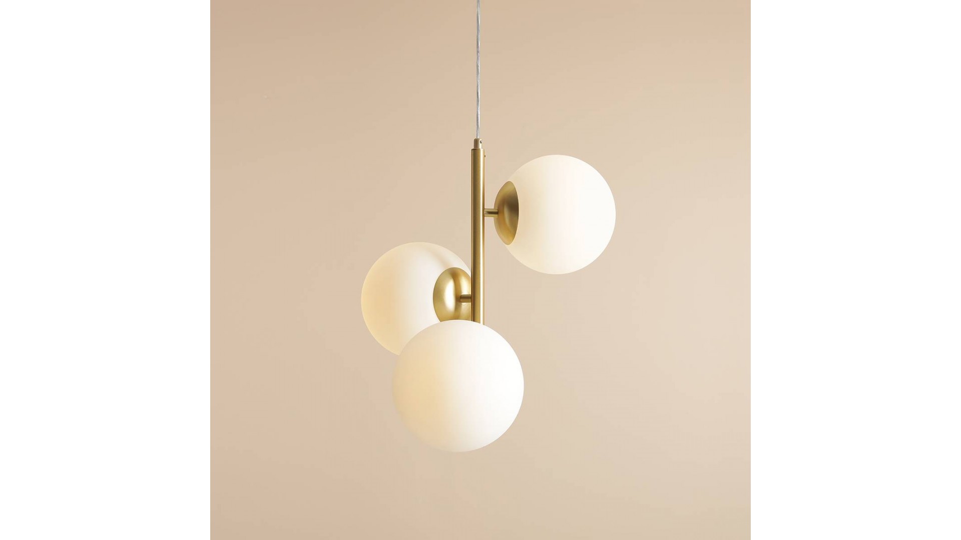 LAMPA WISZĄCA FIN 3 BRASS M ALDEX 1120E40_M