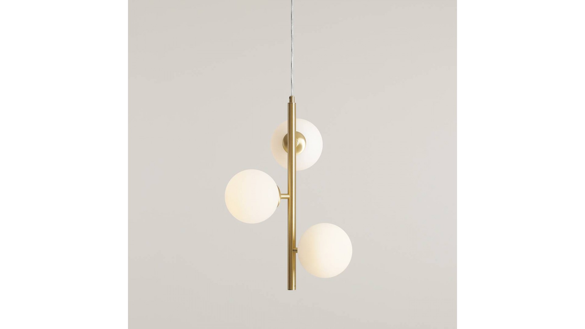 LAMPA WISZĄCA FIN 3 BRASS S ALDEX 1120E40_S
