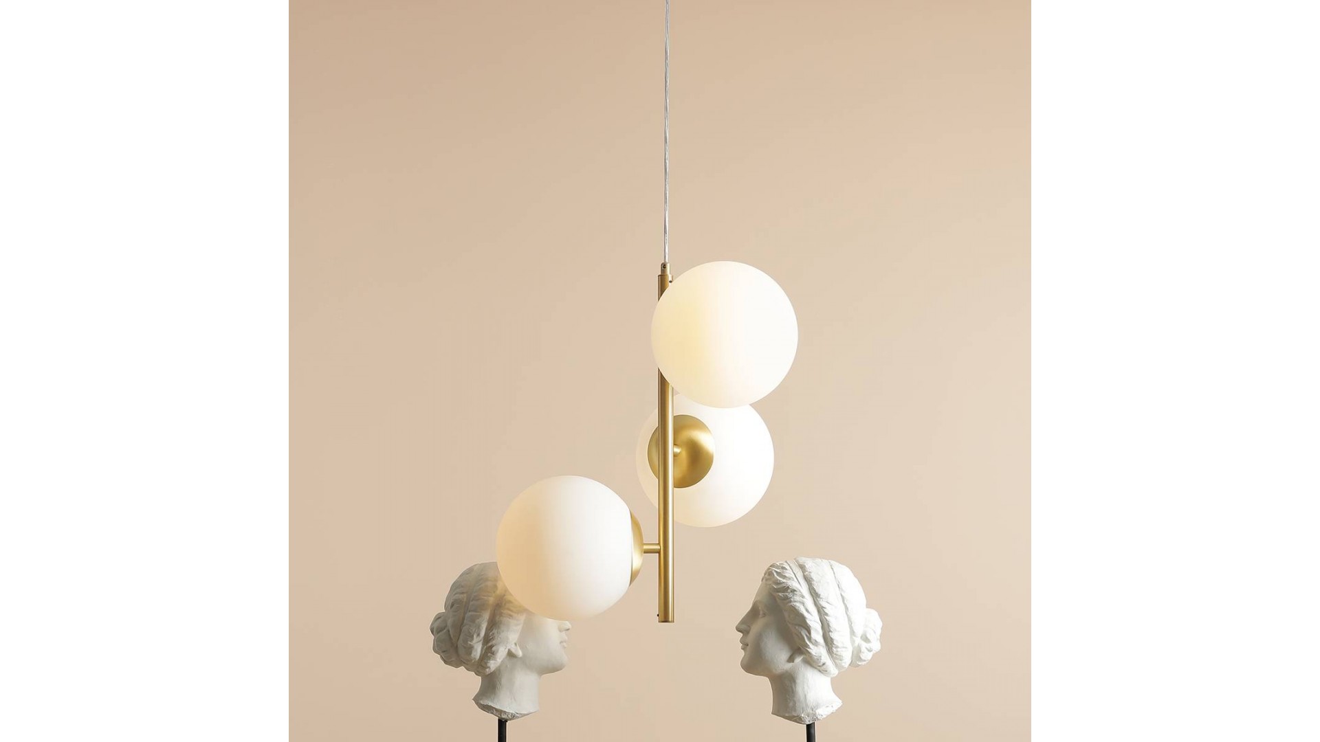 LAMPA WISZĄCA FIN 3 BRASS M ALDEX 1120E40_M