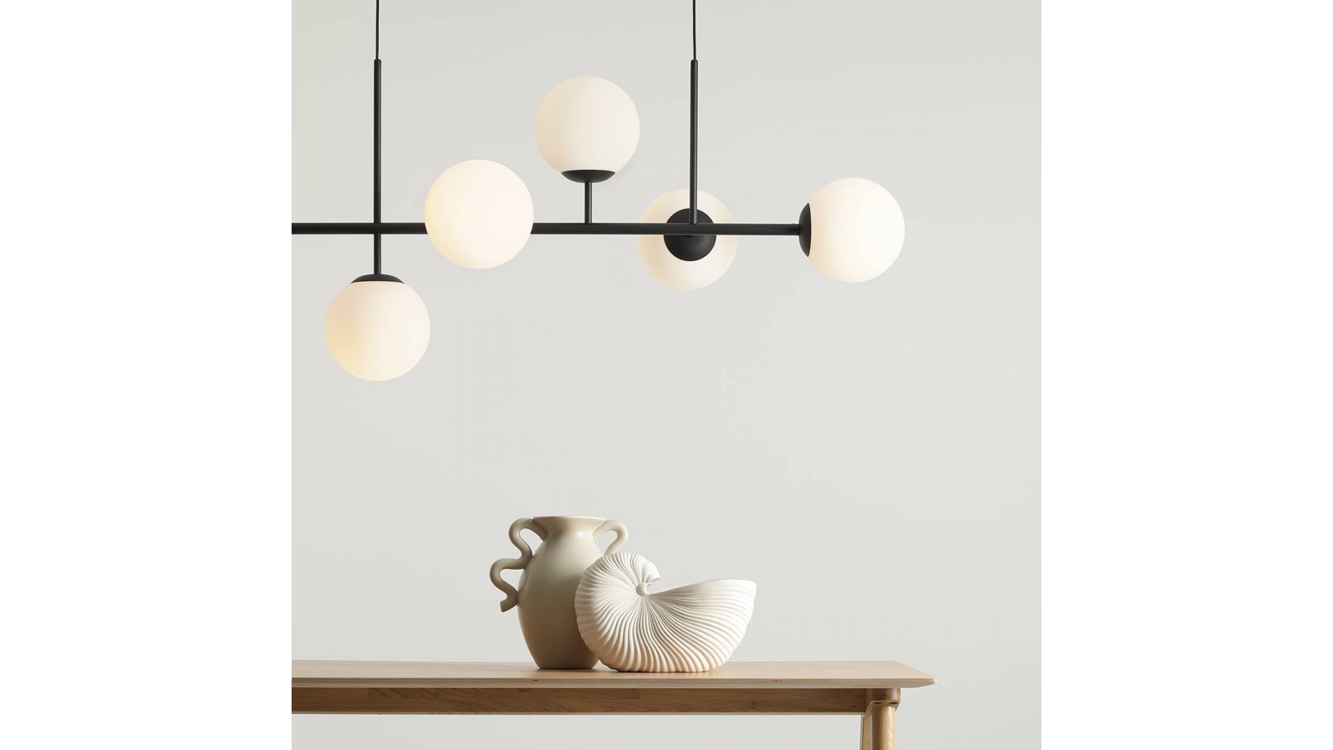 LAMPA WISZĄCA FIN 6 BLACK ALDEX 1120K1