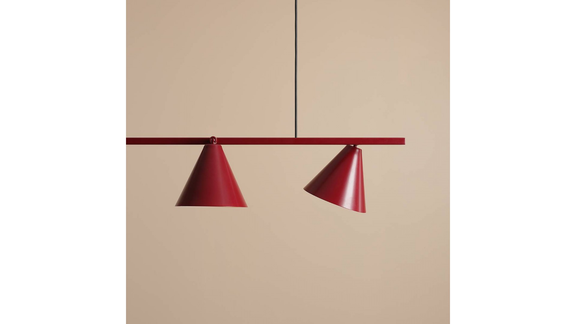 LAMPA WISZĄCA FORM 4 RED WINE ALDEX 1108L15