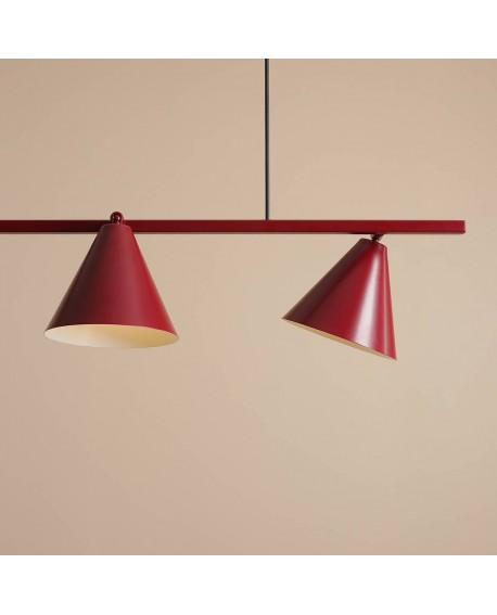 LAMPA WISZĄCA FORM 4 RED WINE ALDEX 1108L15