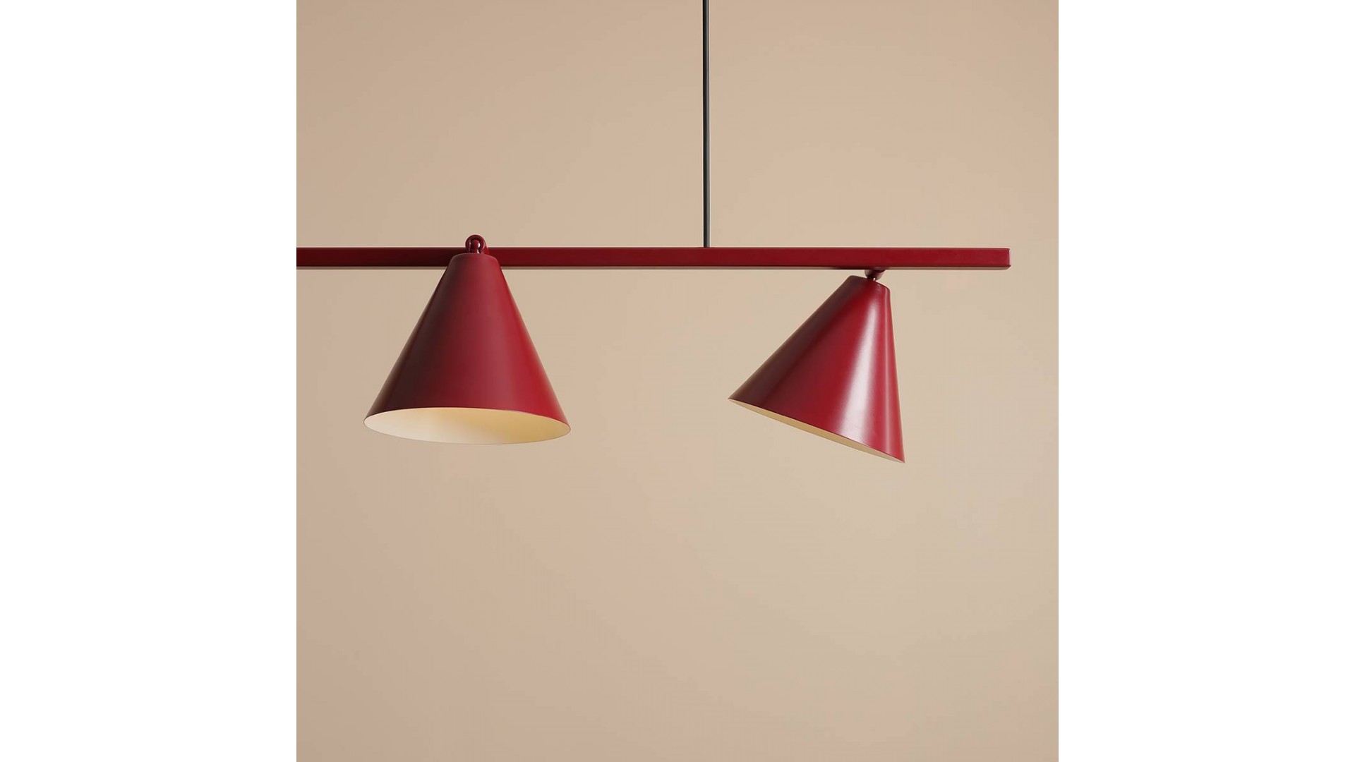 LAMPA WISZĄCA FORM 4 RED WINE ALDEX 1108L15