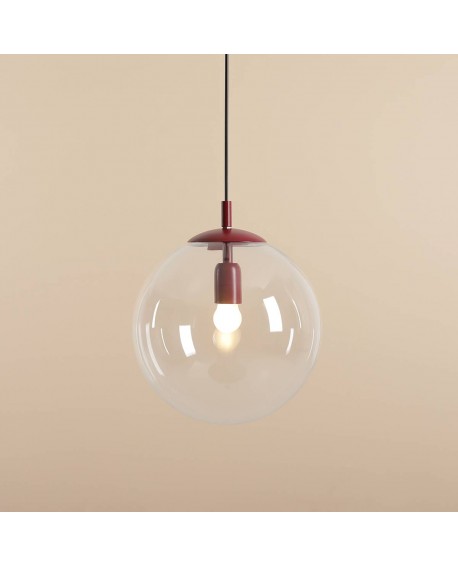 LAMPA WISZĄCA GLOBE RED WINE ALDEX 562G15