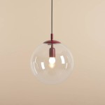 LAMPA WISZĄCA GLOBE RED WINE ALDEX 562G15