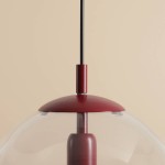 LAMPA WISZĄCA GLOBE RED WINE ALDEX 562G15