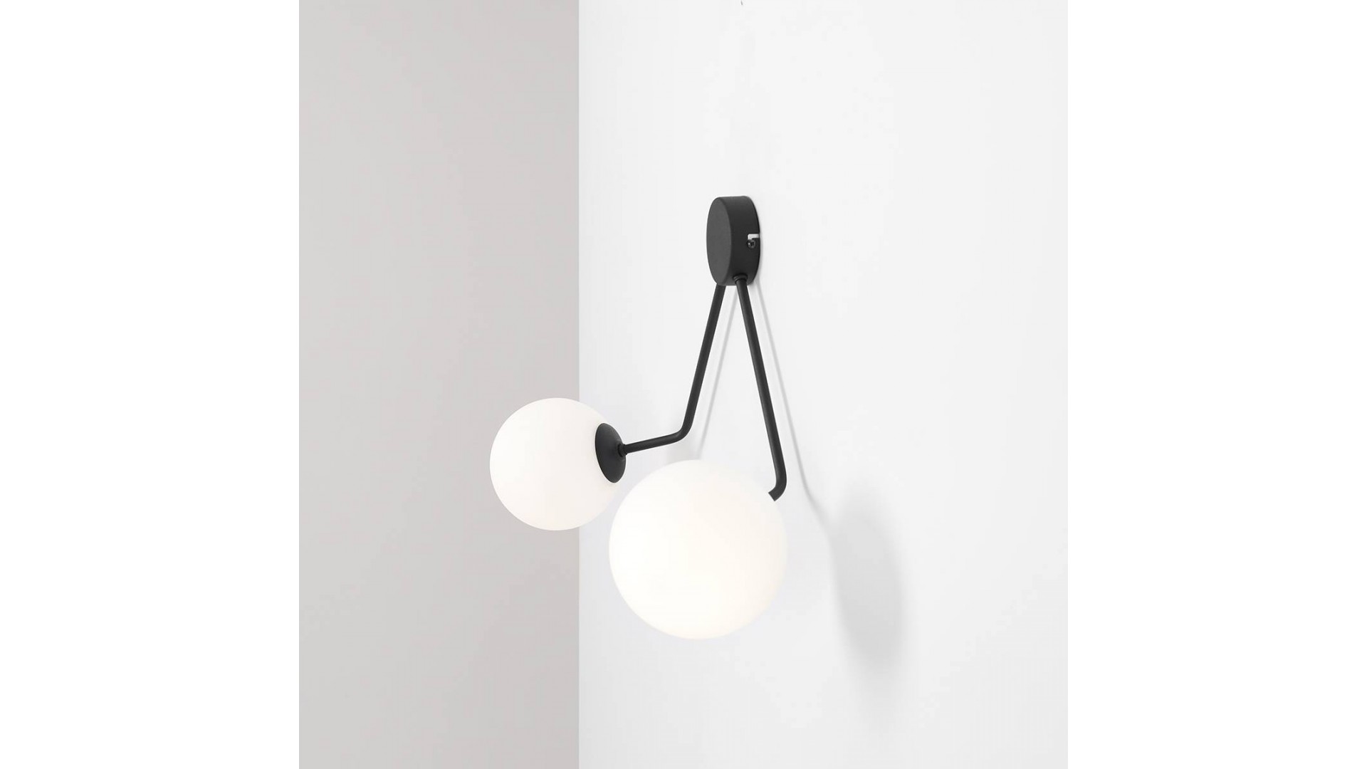 KINKIET HOLM 2 BLACK ALDEX 1082D1