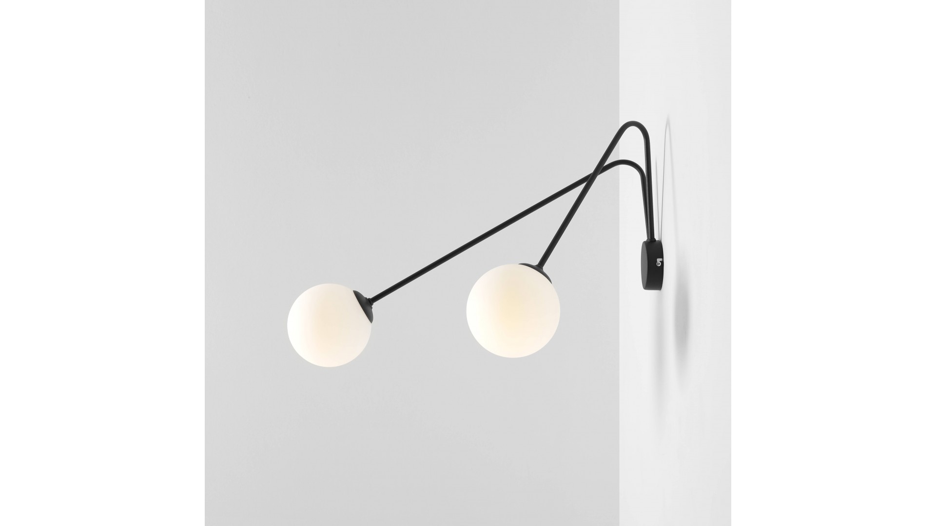 KINKIET HOLM 2 BLACK L ALDEX 1082D1_L