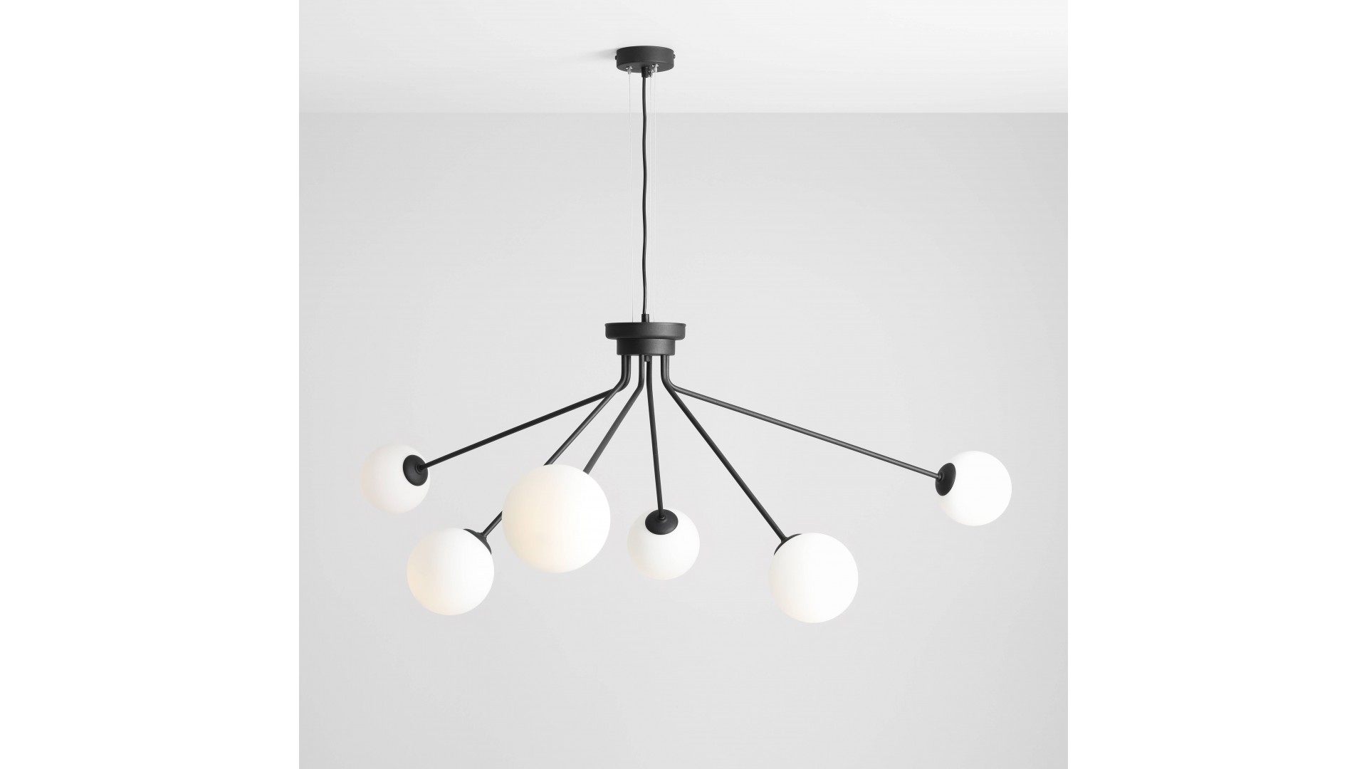 LAMPA WISZĄCA HOLM 6 BLACK ALDEX 1082K1