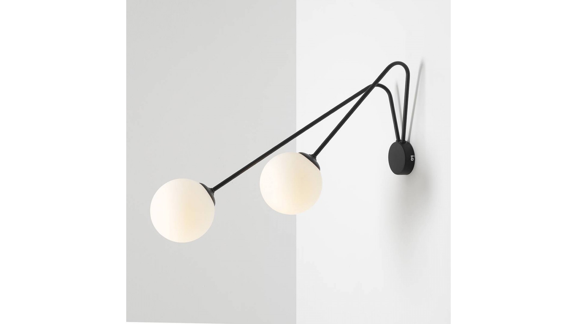 KINKIET HOLM 2 BLACK L ALDEX 1082D1_L