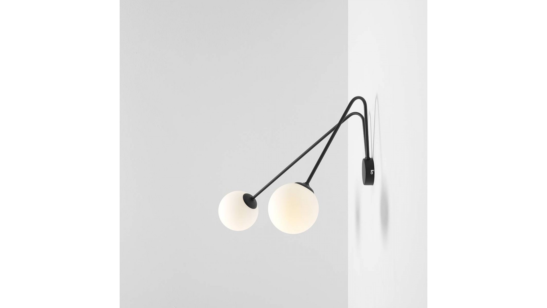 KINKIET HOLM 2 BLACK L ALDEX 1082D1_L