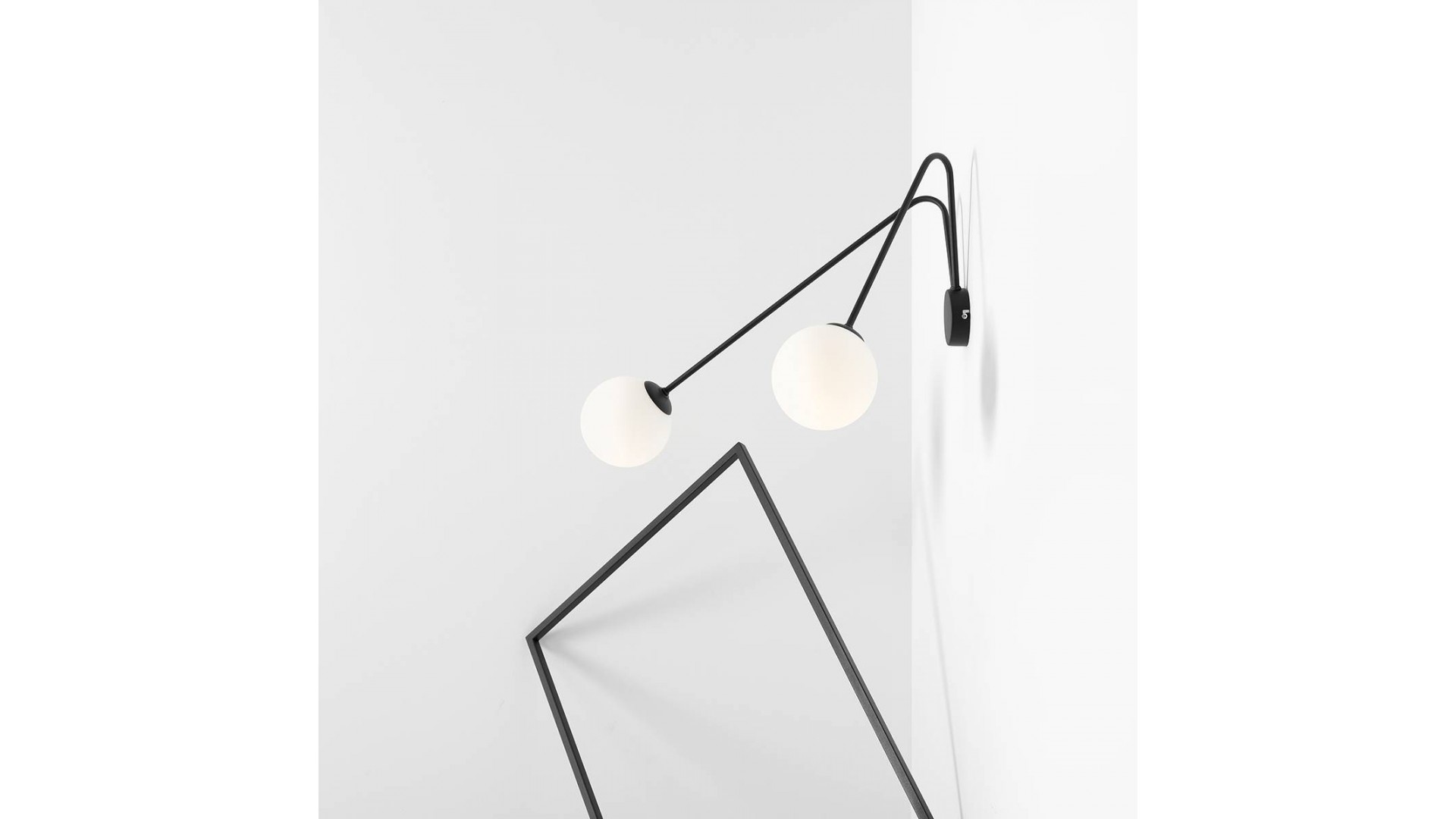 KINKIET HOLM 2 BLACK L ALDEX 1082D1_L