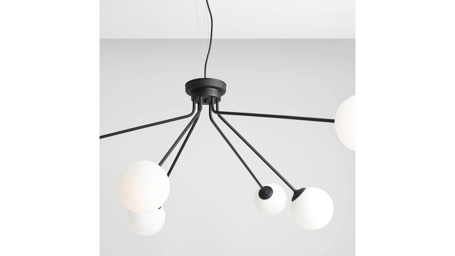 LAMPA WISZĄCA HOLM 6 BLACK ALDEX 1082K1