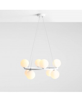 LAMPA WISZĄCA KRONE 8 WHITE ALDEX 1085P