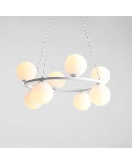 LAMPA WISZĄCA KRONE 8 WHITE ALDEX 1085P