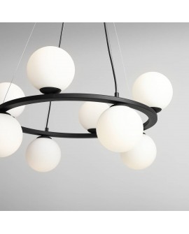 LAMPA WISZĄCA KRONE 8 BLACK ALDEX 1085P1