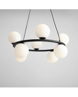 LAMPA WISZĄCA KRONE 8 BLACK ALDEX 1085P1