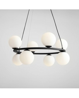 LAMPA WISZĄCA KRONE 8 BLACK ALDEX 1085P1