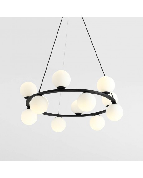 LAMPA WISZĄCA KRONE 12 BLACK ALDEX 1085R1