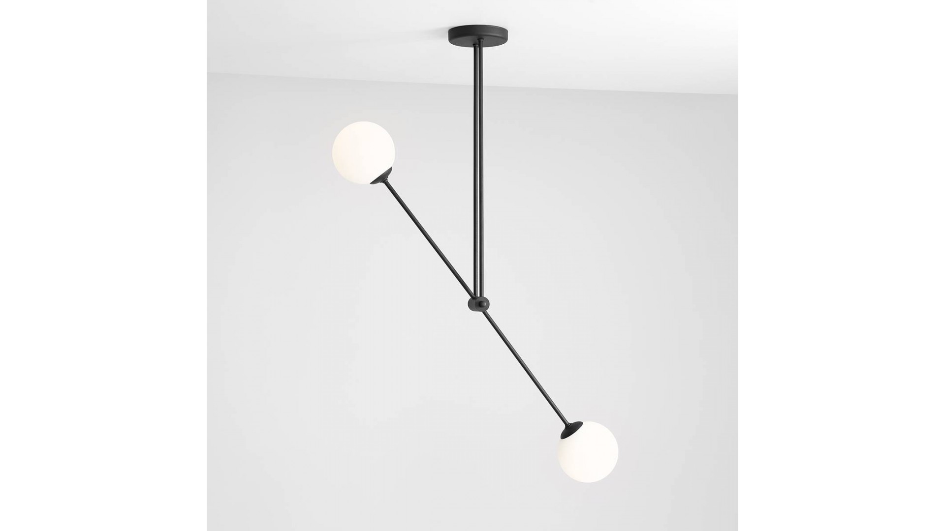 PLAFON OHIO 2 BLACK ALDEX 1081PL_H1