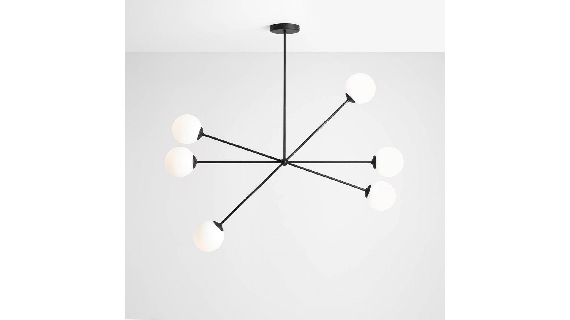 PLAFON OHIO 6 BLACK ALDEX 1081PL_K1