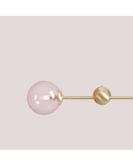 KINKIET PINK PEARL S 2 BRASS ALDEX 1112D40_S