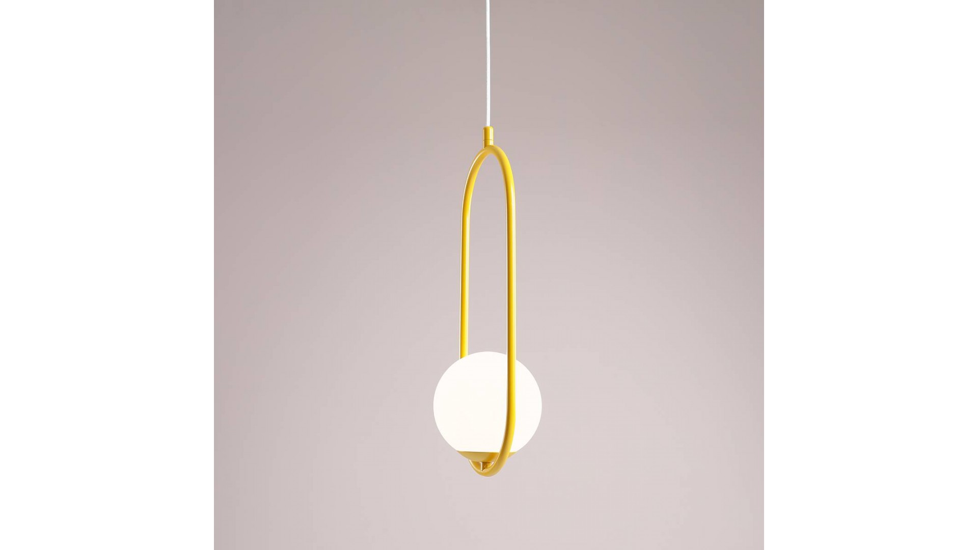 LAMPA WISZĄCA RIVA MUSTARD ALDEX 1086G14