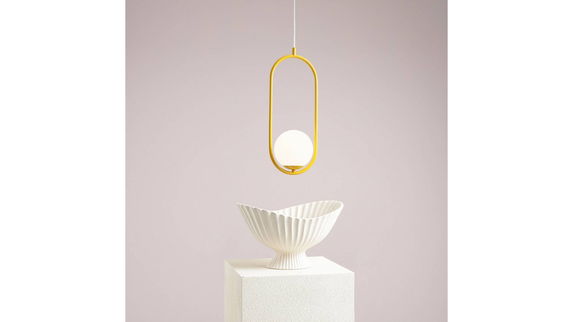 LAMPA WISZĄCA RIVA MUSTARD ALDEX 1086G14