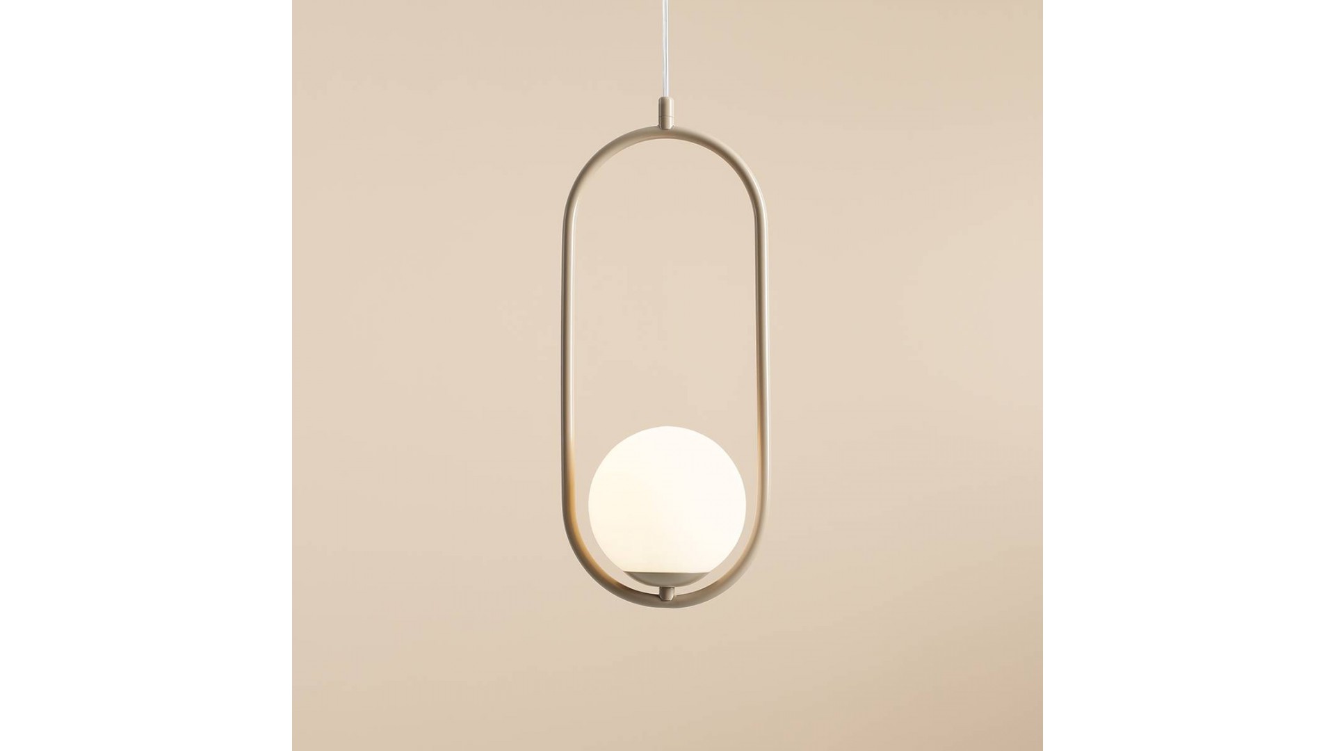 LAMPA WISZĄCA RIVA BEIGE ALDEX 1086G17