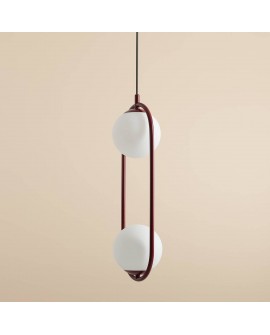 LAMPA WISZĄCA RIVA 2 RED WINE ALDEX 1086H15